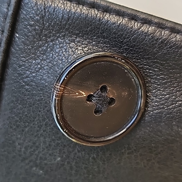 Men's ANDREW MARC Additions Saks Fifth Ave Black Leather lined Jacket Coat M - Picture 11 of 16